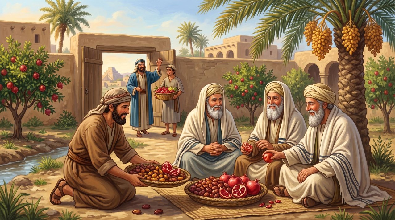 איור: בּוּסְתָּנָא דְּמָרִי בַּר אִיסַק